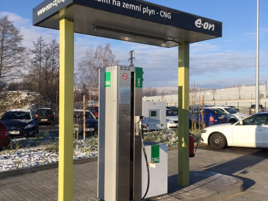E.ON otevřel novou plničku CNG v Pelhřimově
