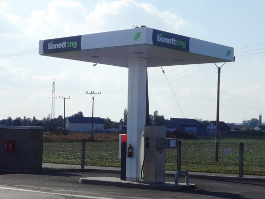 Bonett rozšiřuje největší síť CNG stanic v ČR, již má více než 20 stanic