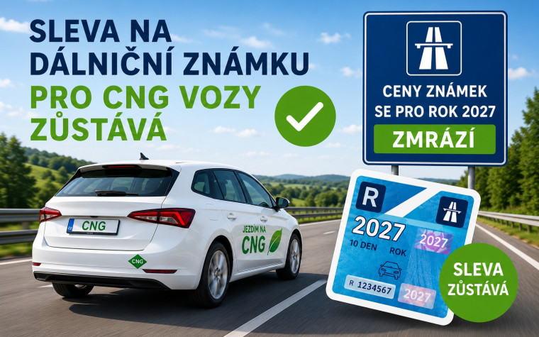 Sleva na mýto pro CNG zůstává