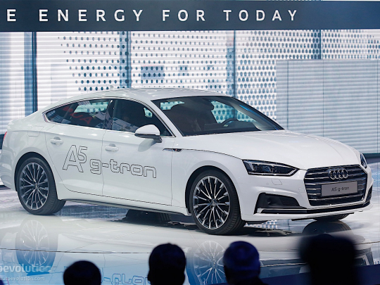 Světová premiéra Audi A5 g tron na autosalonu v Ženevě