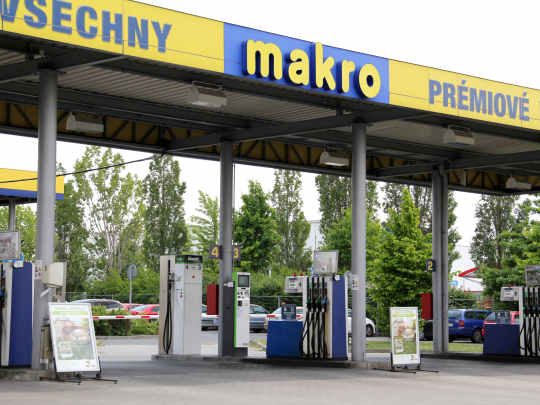 10 CNG stanic ve spolupráci se sítí Makro