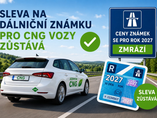 Sleva na mýto pro CNG zůstává